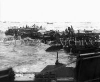 Rhino Barges at Normandy During D Day