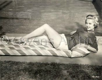 Martha Hyer at her home in Beverly Hills