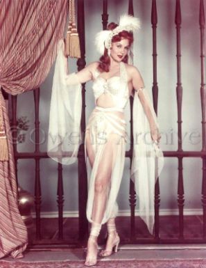 Rhonda Fleming wearing lingerie