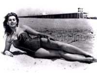 Sophia Loren wearing swimsuit