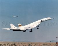 XB-70A Valkyrie escorted by TB-58 chase plane 
