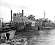 First LST to Arrive at Omaha Beach, Mulberry 