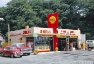 Rube and Sons Shell Service Station - New York 1975