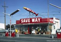 Save Way Gas Station in Amarillo, Texas 1977