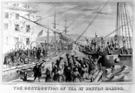 The Destruction of Tea at Boston Harbor 1773