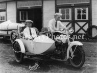 Harley-Davidson Motorcycle with Sidecar 1922