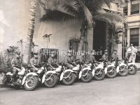 Honolulu Motorcycle Police on Harley-Davidson 1944