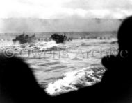 1st Division Landing Craft Near Omaha Beach