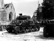 US Sherman Tanks at the Church of Belches