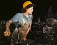 Rosie the Riveter Lathe Operator