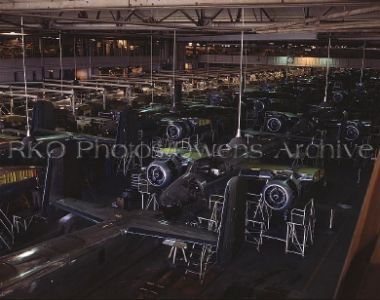 B-25 Bombers on Assembly Line