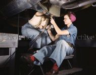Rosie the Riveter Working on Douglas Bomber