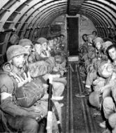 82nd Airborne in C-47 Before Drop "Operation Detroit"