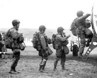 82nd Airborne Troops Climb into C-47 Transport