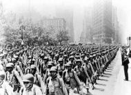 US Infantry Units March on 5th Ave, New York