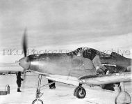 P-39 Airacobra during preflight to Siberia 