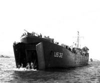 Crew with LST-32 Relaxing During Swim Call 