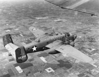 B-25 Mitchell Bomber in Flight