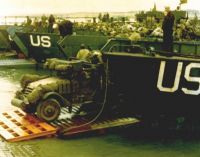 Halftrack loaded on LST, June 5, 1944
