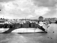 Canadian Forces Unload LCI on Juno Beach