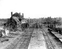 Destroyed Rail Station at Town of Saint-Lo