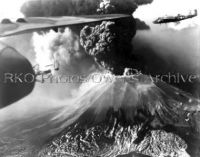 B-25 Bombers Fly Past Mount Vesuvius