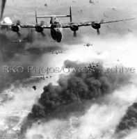 B-24 Bombers Attacking Oil Refinery