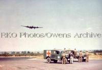 Medics wait for injured crew on B-17