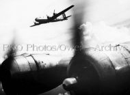 B-29 fly to Iwo Jima after bomb run