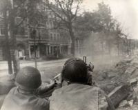 1st Infantry & 3rd Armored Division Enter Aachen, Germany