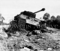 Destroyed Panzer Tank with 47th Panzer Corps