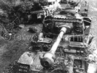 Convoy of German Panzer Tanks Destroyed 