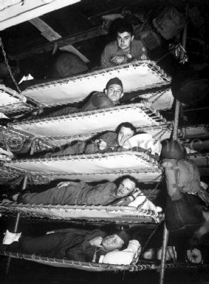 Soldiers in Bunks on Army Transport "S.S. Pennant"