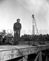 Actor Danny Kaye entertains 5th Marine Division at Sasebo, Japan