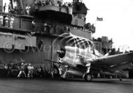 F6F Hellcat taking off USS Yorktown