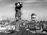 Aircraft Spotter on Rooftop, London