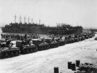 US LST's Ready for Invasion of Sicily 