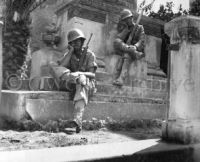 US Soldier Rest at WWI Memorial, Sicily