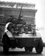 American Tank Under "Arc de Triomphe" France
