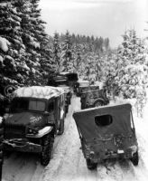 Convoy 87th Division in Traffic Jam, Belgium