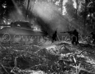 Marines battle Japanese on Bougainville