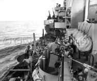 Navy cruiser on patrol, Battle of Mindoro 
