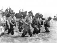 General Douglas MacArthur ashore at Leyte