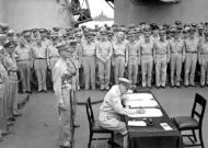 General MacArthur signs Japan's surrender
