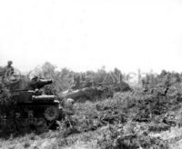 M8 Howitzer and M4 Sherman Tanks