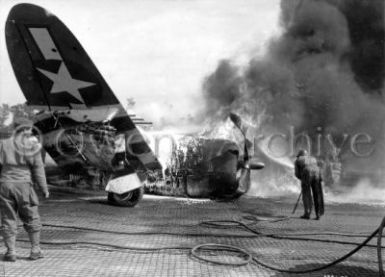 P-47 Thunderbolt Crash Lands on Tarmac