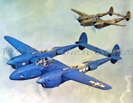 Lockheed P-38 Lightning in Flight