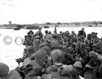 Royal Canadian Navy Commandos Land on Juno Beach 