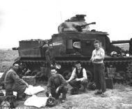 M-3 Lee Tank with Crew, Souk el Arba, Tunisia