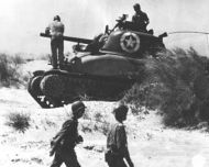 Sherman Tank Crew Arrive at Red Beach 2 Sicily
